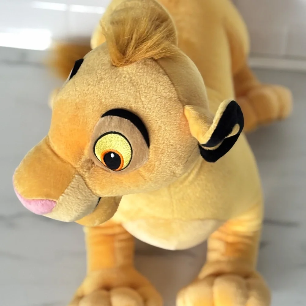 VINTAGE Jumbo Disney Lion King Simba Plush Stuffed Animal 2002 Hasbro XL Toy EUC